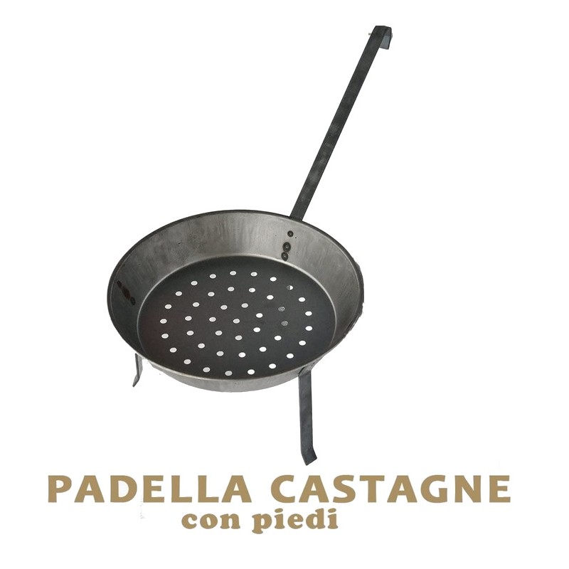 PADELLA PER CASTAGNE CON PIEDI DIAM.26CM