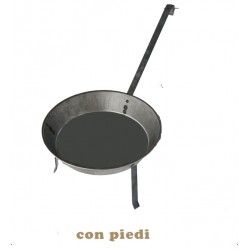 COOKING PAN ON EMBERS WITH 3 FEET 26CM