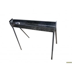 BARBECUE ARROSTICINI ACCIAIO INOX 60cm piedi ad incastro