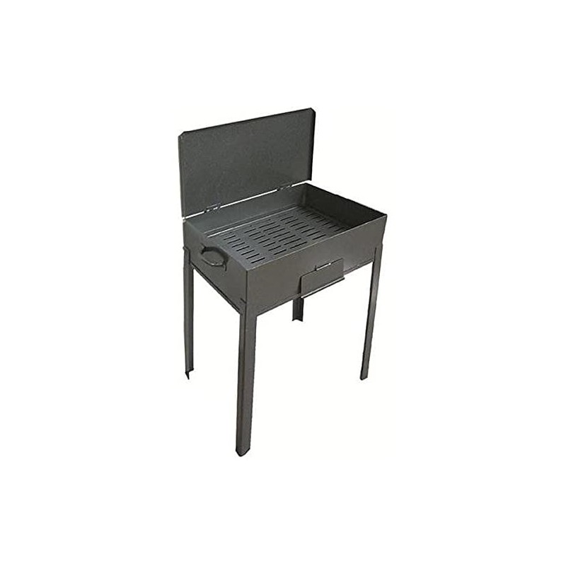 BARBECUE IN ACCIAIO INOX CON PIEDI DRITTI 30x40cm