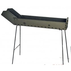 BARBECUE ARROSTICINI FERRO CON PIEDI PIEG.80cm+bec.