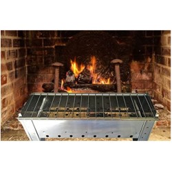 BARBECUE ARROSTICINI ACCIAIO INOX 40cm piedi fissi